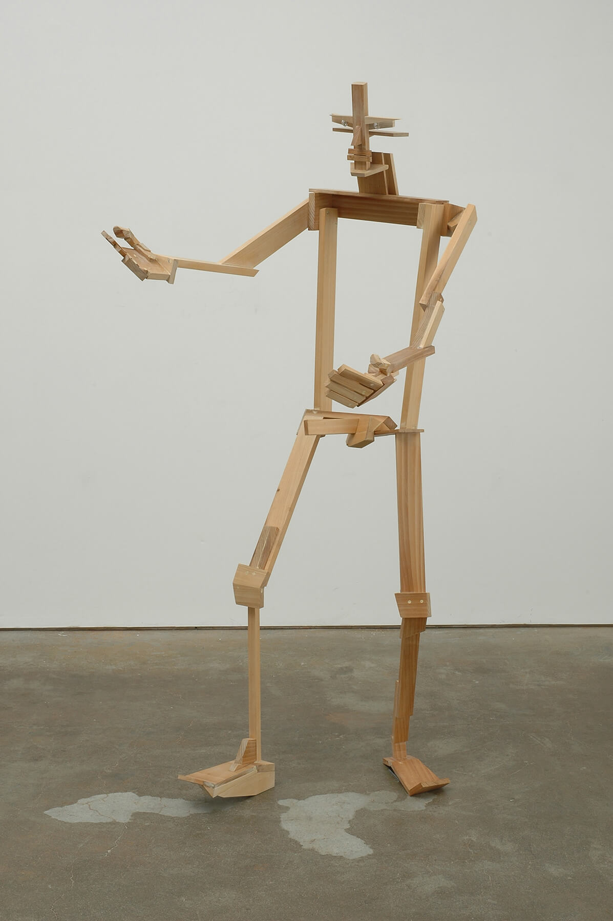 Ernst Wrightly, 6ft x 20 in x 12 in, Wood with diamond eyes, 2005