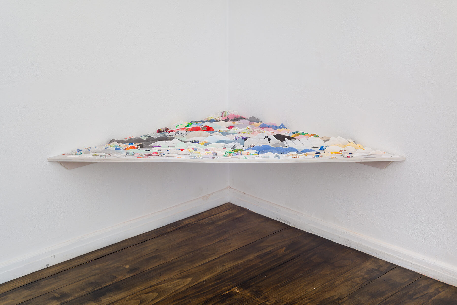 Soughing Pulchritude, Hydrocal plaster, pigment, Hydrocal plaster, pigment, 4 ft x 5.5 ft x 1 in, 2015